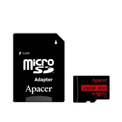 Карта пам'яті MicroSDHC 128GB UHS-I Class 10 Apacer + SD adapter (AP128GMCSX10UB-R) Карта пам'яті MicroSDHC 128GB UHS-I Class 10 Apacer + SD adapter (AP128GMCSX10UB-R)