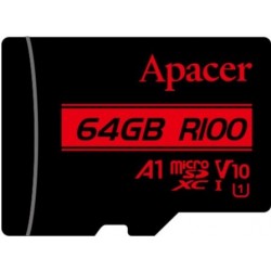 Карта пам'яті MicroSDHC 64GB UHS-I Class 10 Apacer (AP64GMCSX10UB-RA) Карта пам'яті MicroSDHC 64GB UHS-I Class 10 Apacer (AP64GMCSX10UB-RA)