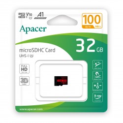 Карта пам'яті MicroSDHC 32GB UHS-I Class 10 Apacer (AP32GMCSH10UB-RA) Карта пам'яті MicroSDHC 32GB UHS-I Class 10 Apacer (AP32GMCSH10UB-RA)