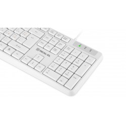 Клавіатура REAL-EL RK-513 white (EL123100047)