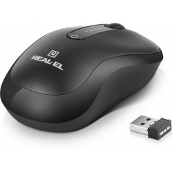 Миша REAL-EL RM-450W Black (EL123200046)