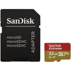 Карта памяти MicroSDHC 32GB UHS-I/U3 Class 10 SanDisk Extreme A1 R100/W60MB/s + SD-adapter (SDSQXAF-032G-GN6MA) Карта памяти MicroSDHC 32GB UHS-I/U3 Class 10 SanDisk Extreme A1 R100/W60MB/s + SD-adapter (SDSQXAF-032G-GN6MA)
