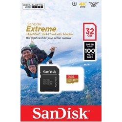 Карта памяти MicroSDHC 32GB UHS-I/U3 Class 10 SanDisk Extreme A1 R100/W60MB/s + SD-adapter (SDSQXAF-032G-GN6MA) Карта памяти MicroSDHC 32GB UHS-I/U3 Class 10 SanDisk Extreme A1 R100/W60MB/s + SD-adapter (SDSQXAF-032G-GN6MA)