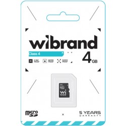 Карта пам'яті microSDHC, 4Gb, Wibrand, Class4, без адаптера (WICDC4/4GB) Карта пам'яті microSDHC, 4Gb, Wibrand, Class4, без адаптера (WICDC4/4GB)