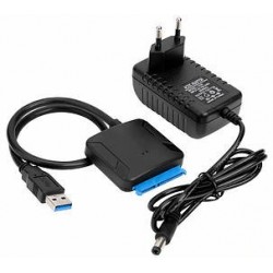 Адаптер для підключення 3.5" або 2.5" накопичувачів SSD/HDD до USB 3.0 з БЖ