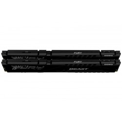 Пам'ять 16GB x2 (32GB kit) DDR5 6000MHz Kingston Fury Beast Black (KF560C36BBE2K2-32)
