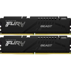 Пам'ять 8GB x2 (16GB kit) DDR5 6000MHz Kingston Fury Beast Black (KF560C30BBEK2-16)