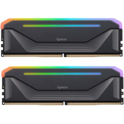 Пам'ять 16GB x2 (32GB kit) DDR5 5600MHz Apacer NOX RGB Black (AH5U32G56C522NBAA-2)