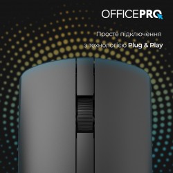 Миша OfficePro M175B Silent Click Wireless Black (M175B)