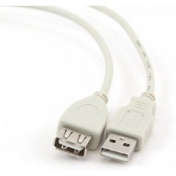 Кабель Cablexpert USB - USB V 2.0 (M/F), 0.75 м, б_лий (CC-USB2-AMAF-75CM/300) Кабель Cablexpert USB - USB V 2.0 (M/F), 0.75 м, б_лий (CC-USB2-AMAF-75CM/300)
