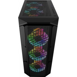 Корпус 1stPlayer XF-BK-4F7 Black Корпус 1stPlayer XF-BK-4F7 Black