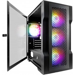 Корпус 1stPlayer T3-BK-4F1 Black Корпус 1stPlayer T3-BK-4F1 Black