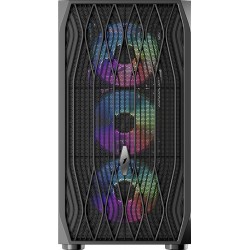 Корпус 1stPlayer AY7-BK-4F1 Black Корпус 1stPlayer AY7-BK-4F1 Black