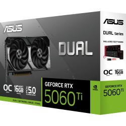 Відеокарта ASUS GeForce RTX 5060 Ti Dual OC Edition 16GB DDR7 128bit (DUAL-RTX5060TI-O16G) Відеокарта ASUS GeForce RTX 5060 Ti Dual OC Edition 16GB DDR7 128bit (DUAL-RTX5060TI-O16G)