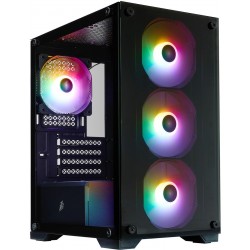 Корпус 1stPlayer X2-M-BK-4F7 Black