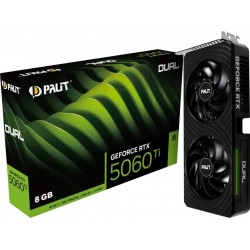 Відеокарта Palit GF RTX 5060 Ti Dual 8GB DDR7 128bit (NE7506T019P1-GB2062D) Відеокарта Palit GF RTX 5060 Ti Dual 8GB DDR7 128bit (NE7506T019P1-GB2062D)