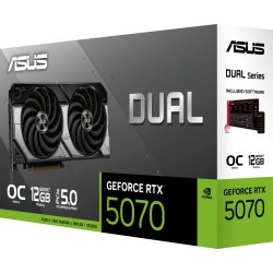 Відеокарта ASUS GF RTX 5070 Dual OC 12GB DDR7 192bit (DUAL-RTX5070-O12G) Відеокарта ASUS GF RTX 5070 Dual OC 12GB DDR7 192bit (DUAL-RTX5070-O12G)