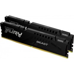 Пам'ять 32GB x2 (64GB kit) DDR5 6000MHz Kingston Fury Beast Black (KF560C36BBEK2-64)