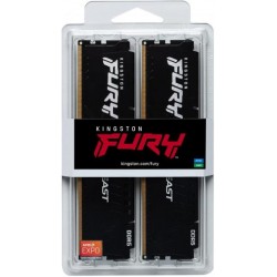Пам'ять 32GB x2 (64GB kit) DDR5 6000MHz Kingston Fury Beast Black (KF560C36BBEK2-64)