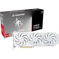 Відеокарта PowerColor AMD Radeon RX 9060 XT Hellhound Spectral White 16GB DDR6 128bit (RX9060XT 16G-L/OC/WHITE) Відеокарта PowerColor AMD Radeon RX 9060 XT Hellhound Spectral White 16GB DDR6 128bit (RX9060XT 16G-L/OC/WHITE)