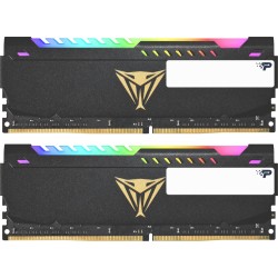Пам'ять 32GB x2 (64GB kit) DDR4 3200MHz Patriot Viper Steel RGB Black (PVSR464G320C8K)