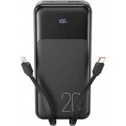 Зовнішній акумулятор XO PR249 20000 mAh USB-C/USB-А порт USB-C/Lightning кабель (PR249.black)