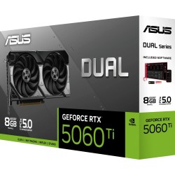 Відеокарта ASUS GeForce RTX 5060 Ti DUAL OC 8GB DDR7 128bit (DUAL-RTX5060TI-8G) Відеокарта ASUS GeForce RTX 5060 Ti DUAL OC 8GB DDR7 128bit (DUAL-RTX5060TI-8G)