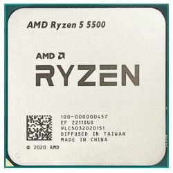 Процесор AMD Ryzen 5 5500 (s.AM4) 6x3.6GHz Tray (100-000000457)